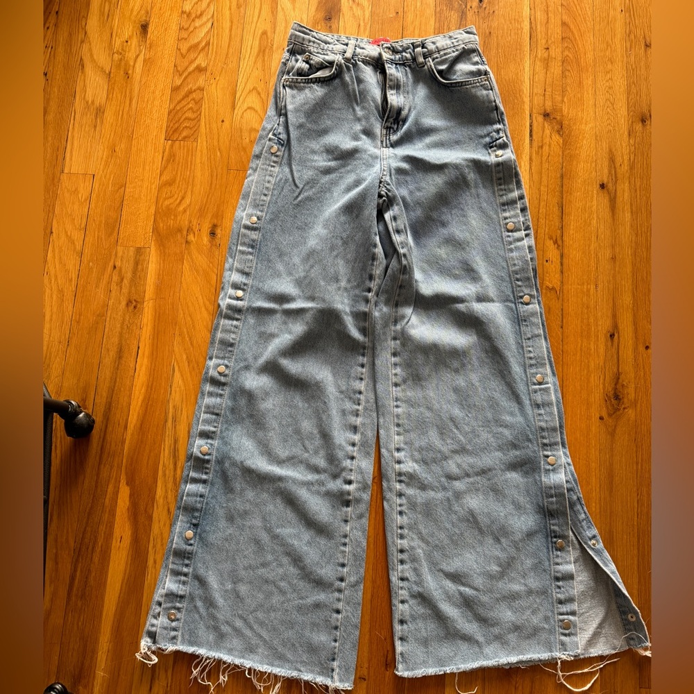 Pull & Bear Button Down Pants Size 2 - image 1